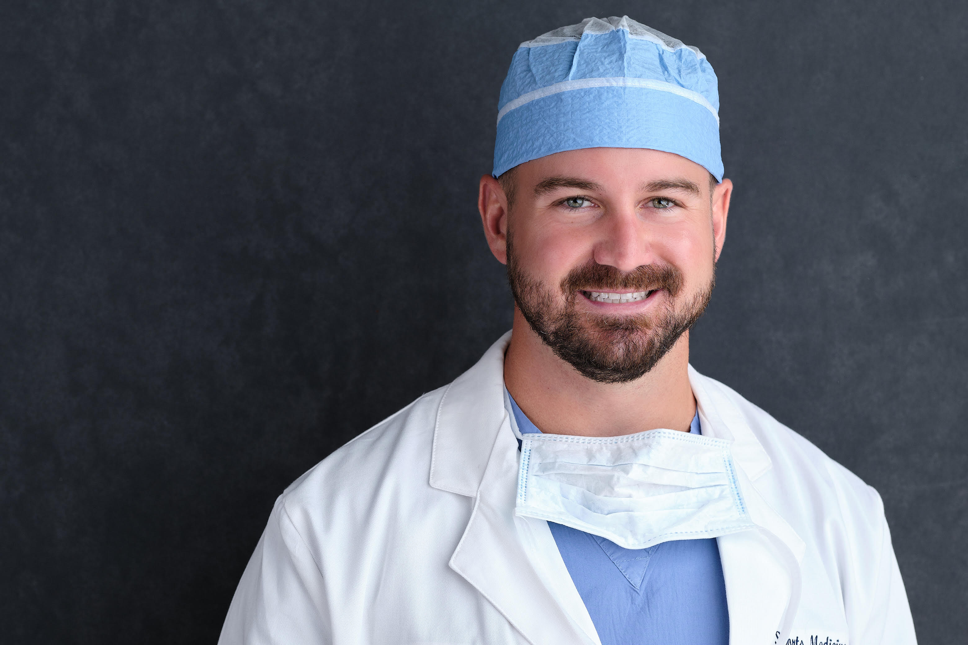 Dr. Robert C. Spang III in surgical scrubs